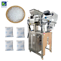 Machine d'étiquetage entièrement automatique verticale pour sachets respirants en PP non tissé, destinée aux granulés de chlorure de calcium et de gel de silice de qualité alimentaire