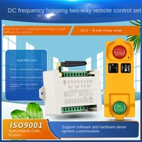 Télécommande universelle étanche à double canal, large plage de tension DC12V-36V, portée 100m, 4 boutons, fréquence FSK, certifiée FCC CE