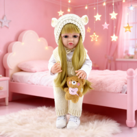 Poupée de bébé nouveau-né réaliste en silicone souple 3D colorée de haute qualité pour les petites filles, jouet éducatif mignon et réaliste