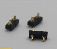 Connecteur Pogo Pin Droit à 4 Broches, Pas de 2,54 mm, à Ressort, Plaqué Or, Montage en Surface SMT pour PCB, Haute Qualité