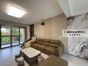 Melinco PVC cùng một màu Tường Bảng điều chỉnh tủ nhà bếp khách sạn ăn phòng ngủ phòng khách biệt thự phòng tập thể dục hiện đại Thiết kế đơn giản không thấm nước - Product Image 4