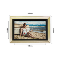 2026 Penjualan Terlaris Layar LCD IPS Besar 1920x1080 Full HD 21.5 22 Inci Bingkai Kayu Bingkai Foto Digital Elektronik