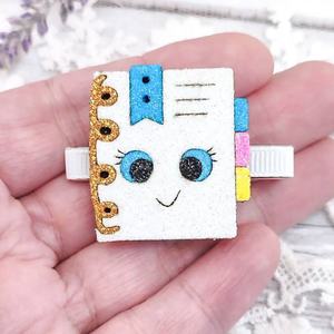 2 pièces/ensemble Épingles à cheveux mignonnes en forme de nuage et d'étoile scintillantes pour filles, barrettes à cheveux de dessin animé pour filles, accessoires de fête pour enfants - Product Image 5