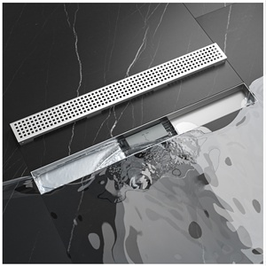 Drain de <span class=keywords><strong>douche</strong></span> en <span class=keywords><strong>plastique</strong></span> neograin avec siphon à haut débit et grille linéaire en acier inoxydable rotative à 360 degrés du fabricant o - Product Image 5