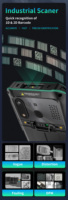 Nuevo PDA Industrial Resistente con Android 13, NFC, Lector de Códigos QR 1D/2D, Pantalla de 5.5 Pulgadas, 3G+32G, Bluetooth, para Logística y Mensajería