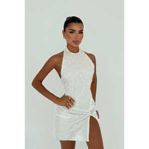 Robe de soirée mini Nateba en blanc - Product Image 3