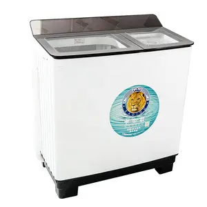 Mehrkinderfamilien halbautomatische Waschmaschine Doppel-Eimer-Waschmaschine 20 kg Edelstahl