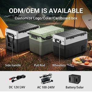 Hộp Tủ Lạnh Xe Hơi Chạy Bằng Pin Năng Lượng Mặt Trời Tủ Đông Làm Mát Bằng Điện Tủ Lạnh Xe Hơi Di Động Có Bánh Xe - Product Image 6