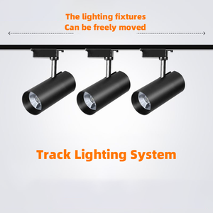 Système d'éclairage sur rail commercial moderne, projecteur COB orientable et réglable de 30 W, éclairage sur rail LED, luminaire anti-éblouissement - Product Image 5