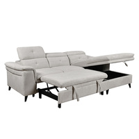 Canapé d'angle en L de luxe, confortable, deux places, avec rangement, garni d'éponge, moderne, pour salon - Vente en gros