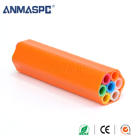 Micro-conduit 7 voies pour câbles à fibres optiques, conduit 7 voies 14/10 HDPE, bloc HDPE, tube HDPE, connecteur de micro-conduit, tube micro-conduit HDPE