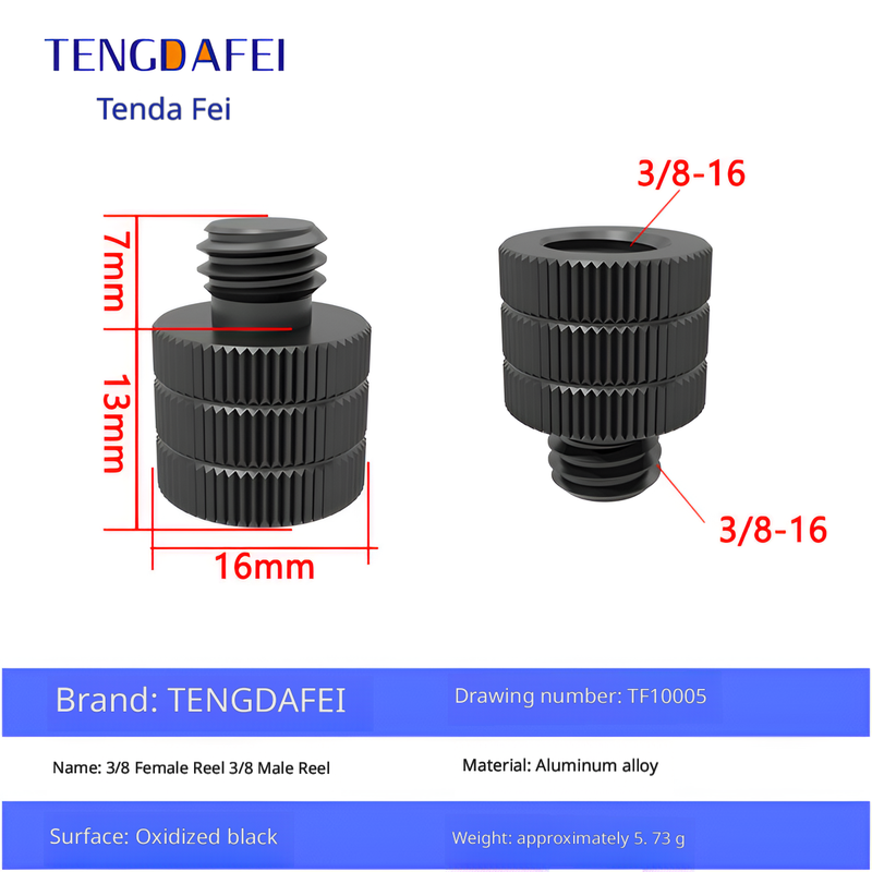 TF10005 (3/8 hembra a 3/8 macho)