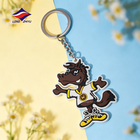 Longzhiyu – Porte-clés 2D personnalisés en caoutchouc, thème Anime, avec emballage sur mesure – 20 ans d'expérience, best-seller
