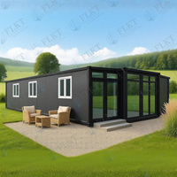 Maison préfabriquée FLKT prête pour l'énergie solaire, maison-conteneur extensible de luxe de 20 pieds ou 40 pieds, maison modulaire pliable, mini-maison mobile