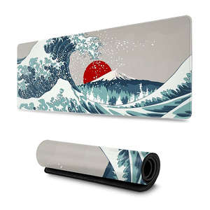 Vente directe d'usine grand tapis de souris de jeu de vague tapis de bureau en caoutchouc antidérapant tapis de bureau pour bureau et <span class=keywords><strong>Table</strong></span> d'ordinateur à domicile - Product Image 5