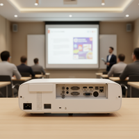 Projecteur laser YSU450/3LCD haute luminosité pour les entreprises et l'éducation 4K 5000-5500 lumens avec haut-parleurs intégrés
