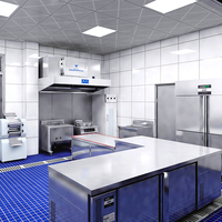 Hotte aspirante murale électrique commerciale haute performance 1100W pour cuisine d'hôtel, faible niveau sonore, construction en acier inoxydable - Jingping