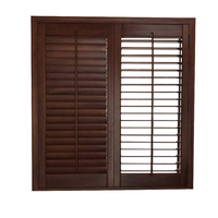 Norme européenne Luxe Jalousie Sécurité intérieure Plantation en bois Volets de fenêtre Persiennes Plantation Volet pour fenêtres