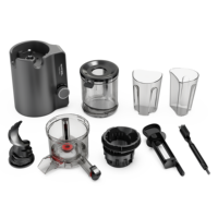 Slimme Elektrische 113Mm Brede Voerparachute Multifunctionele Koude Pers Slow Juicer Machine Huishoudelijke Citrusvruchtenpers Voor Pure Gedroogde Smaak