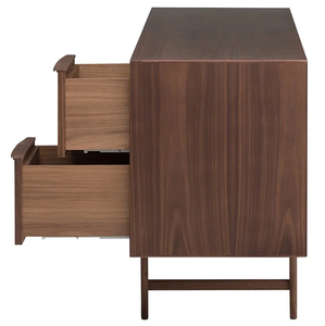 P2 óc chó Việt Nam Veneer đồ nội thất nhà midcentury HCM cổng 1x20GP óc chó màu gỗ MDF Carb phòng khách sideboard - Product Image 4