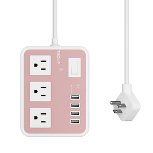 3AC + 4USB US Power Strip PD20W Chargement rapide pour iPhone <span class=keywords><strong>15</strong></span> appareils Chargement Protection contre les surtensions Compact - Product Image 2