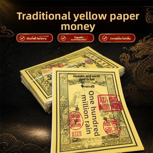 Biglietti d'oro in carta argentata per il culto di Cielo e Terra durante il Festival Zhongyuan e il Festival dei Vestiti Freddi - Product Image 2