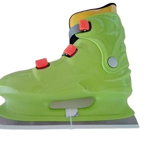 Bền Vỏ Cứng Màu Xanh Cho Thuê Ice Hockey Skate Giày Cho Người Lớn Và Trẻ Em - Product Image 3