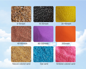 <span class=keywords><strong>Sabbia</strong></span> Colorata per Bambini 80-120 Mesh, Ecologica e Non Tossica, per Decorazioni Fai-da-Te, Pittura Effetto Pietra, Materiale da Costruzione, 72 Colori - Product Image 3