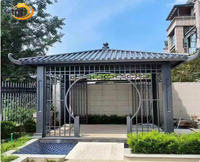 QI ZHONG Luxus Modern Outdoor Aluminium Wasserdicht Lamellen dach Garten Pergola-Umwelt freundliche pulver beschichtete anpassbare Farbe