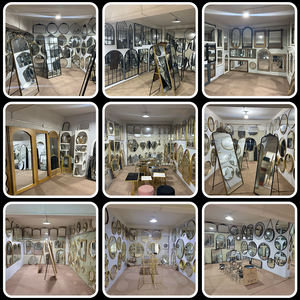 <span class=keywords><strong>Espejo</strong></span> de Pie de Metal Dorado, Estilo Moderno y Minimalista, para Sala de Estar y Uso Doméstico - Product Image 5