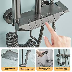 Серая квадратная Алюминиевая душевая кабина для квартиры и больниц - Product Image 4