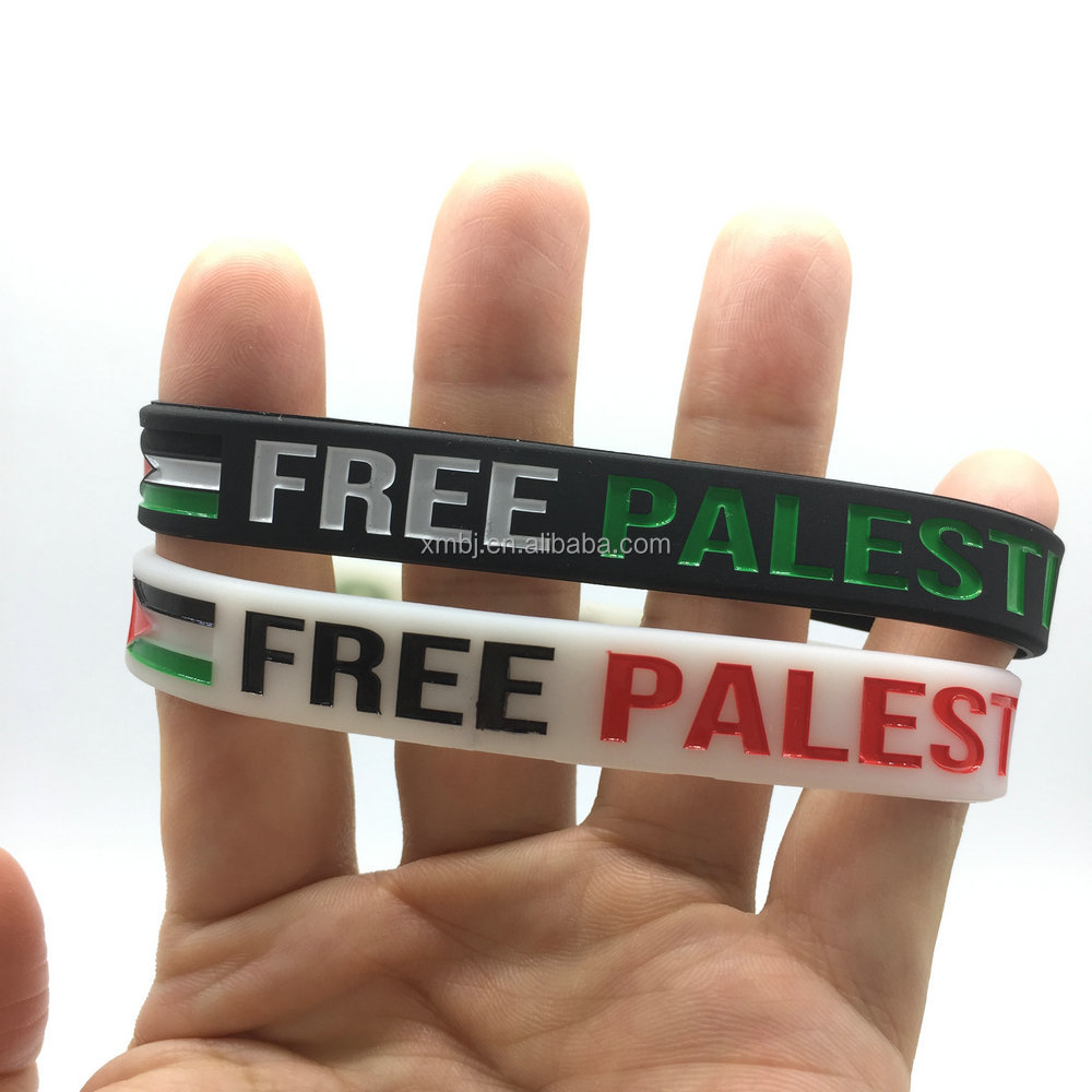 Lpitoy Bracelet En Silicone 4pcs Free Palestine Silicone
