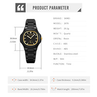 Reloj de Cuarzo Unisex SKMEI 2678 al por Mayor, Caja Octogonal de ABS, Correa Resistente al Agua 5ATM, Reloj Analógico de Mano, Varios Colores