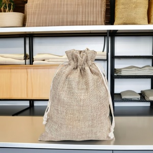Hot Sale Custom Size <strong>Bag</strong> Drawstring Pouch Jute <strong>Hessian</strong> <strong>Bag</strong> Coffee Bean Packaging Gunny Burlap <strong>Bag</strong> - Product Image 3