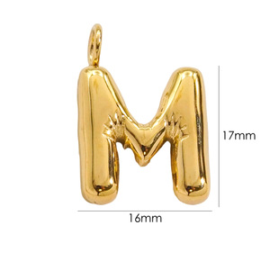 Thép Không Gỉ Inflatable Và Mũm Mĩm Thư Handmade Tự Làm Phụ Kiện Mặt Dây Chuyền 26 Lớn Chất Béo Dễ Thương Mặt Dây Quyến Rũ - Product Image 6