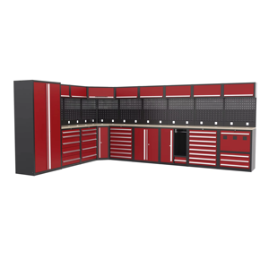 Gabinete <span class=keywords><strong>de</strong></span> Herramientas Modular <span class=keywords><strong>de</strong></span> Acero Personalizable, Combinación <span class=keywords><strong>de</strong></span> Almacenamiento para Taller y Garaje con <span class=keywords><strong>Banco</strong></span> <span class=keywords><strong>de</strong></span> <span class=keywords><strong>Trabajo</strong></span> Metálico, Compatible con OEM - Product Image 1