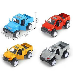 Die-Cast Pull Back Jouet Voiture Portes Ouvertes Camionnette Alliage Métal Pull Back Véhicule Modèle pour Enfants Cadeau - Product Image 3