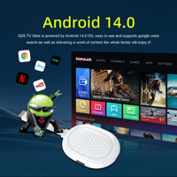 Nouveauté populaire MORTAL Q2S Android 14.0 Allwinner H313 Quad Core WiFi 6 Lecteur multimédia intelligent à commande vocale Clé TV