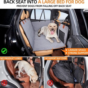 Funda de Asiento Trasero 100% Impermeable con Ventana de Malla Antideslizante y Antirrayas, Tipo Hamaca, con Pantallas y Separadores - Product Image 4