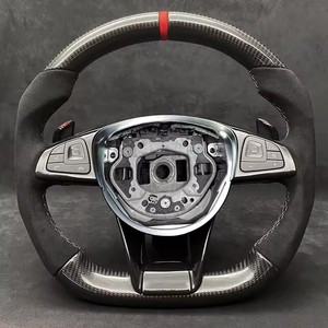 <span class=keywords><strong>พวงมาลัย</strong></span>คาร์บอนไฟเบอร์สำหรับรถ Mercedes Benz C คลาส W204 W205 AMG W213 W212 W447 W463 GLA GLA อุปกรณ์เสริมสำหรับรถยนต์ - Product Image 2