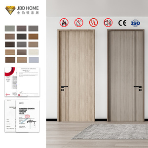 Puerta de Madera con Certificación <span class=keywords><strong>UL</strong></span>, Resistente al Fuego por 90 Minutos, para Habitaciones de Hotel, con Cerradura Inteligente y Marco Sellado Contra Humo - Product Image 1