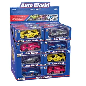 Kleurendoos Diecast Speelgoed Die Gegoten Speelgoed Auto Gegoten Model Pull Back Auto Auto Metaal 1/43 Op Maat Gemaakte Auto Unisex Voor 15-jarigen 1:43