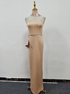 Großhandel Boutique Elegantes Schmales Trägerloses Langes Kleid 2025 Neuer Stil <span class=keywords><strong>Patchwork</strong></span>-Diamant Sexy Party-Abendkleid - Product Image 5