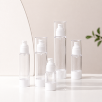 Flacon pompe cosmétique multi-capacités OEM personnalisé, le plus vendu, fileté, 15ml 30ml 50ml 80ml 100ml, pour emballage de sérum et lotion de soin de la peau