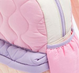 Sac à dos matelassé color block pour enfants, petit format, sac d'école pour enfants - Product Image 4