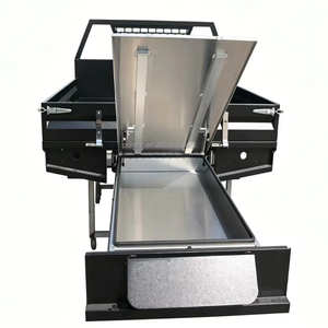 Custom Durable Powder Coated Ute Tray with Sideboards and Tailgate and Tapered Under Tray Toolboxes for Pickup Truck - Product Image 6