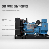 Groupe électrogène diesel Weichai à châssis ouvert refroidi par eau 60kW 75kVA 120kW 150kVA, groupe électrogène de secours pour usine et ferme