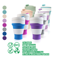Tasse pliante en Silicone pour Sports de plein air, vente en gros