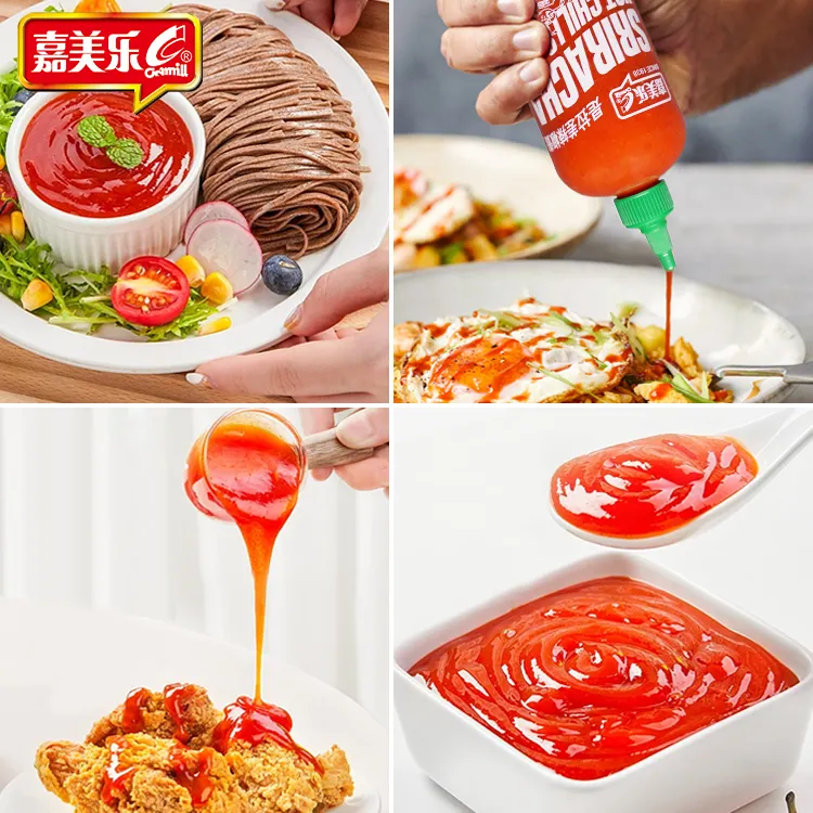 Camill Brands 510 g Sriracha Chilli Knoblauchsoße chinesische Fabrik individualisierbare Speisen Tauchen mischen heiße gewürzige Paste rote Chili-Soße