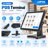 Systèmes de point de vente (PDV) à écran tactile unique de 15 pouces, vente en gros directe d'usine, caisse enregistreuse de bureau Windows pour comptoir de facturation et restaurant